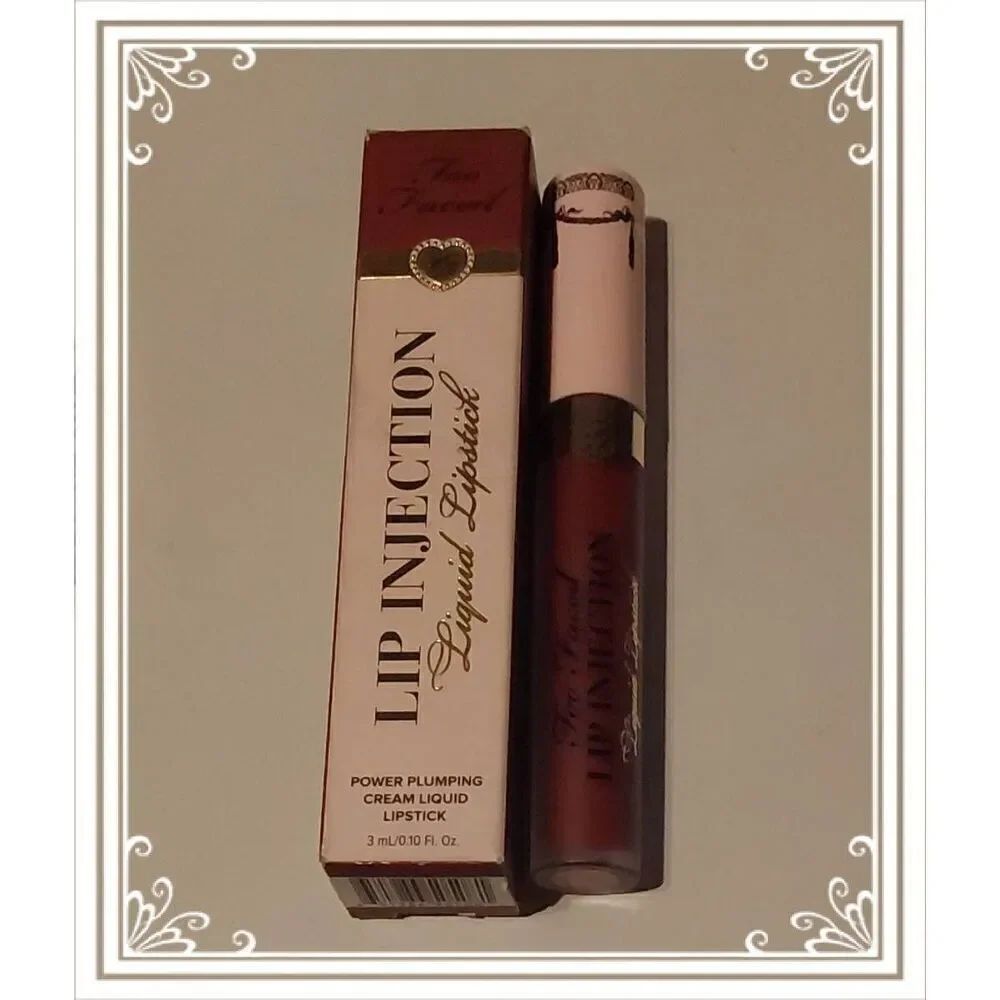NIB~Too Faced Lip Injection Power Plumping Cream Liquid Lipstick~Boom Boom Pow